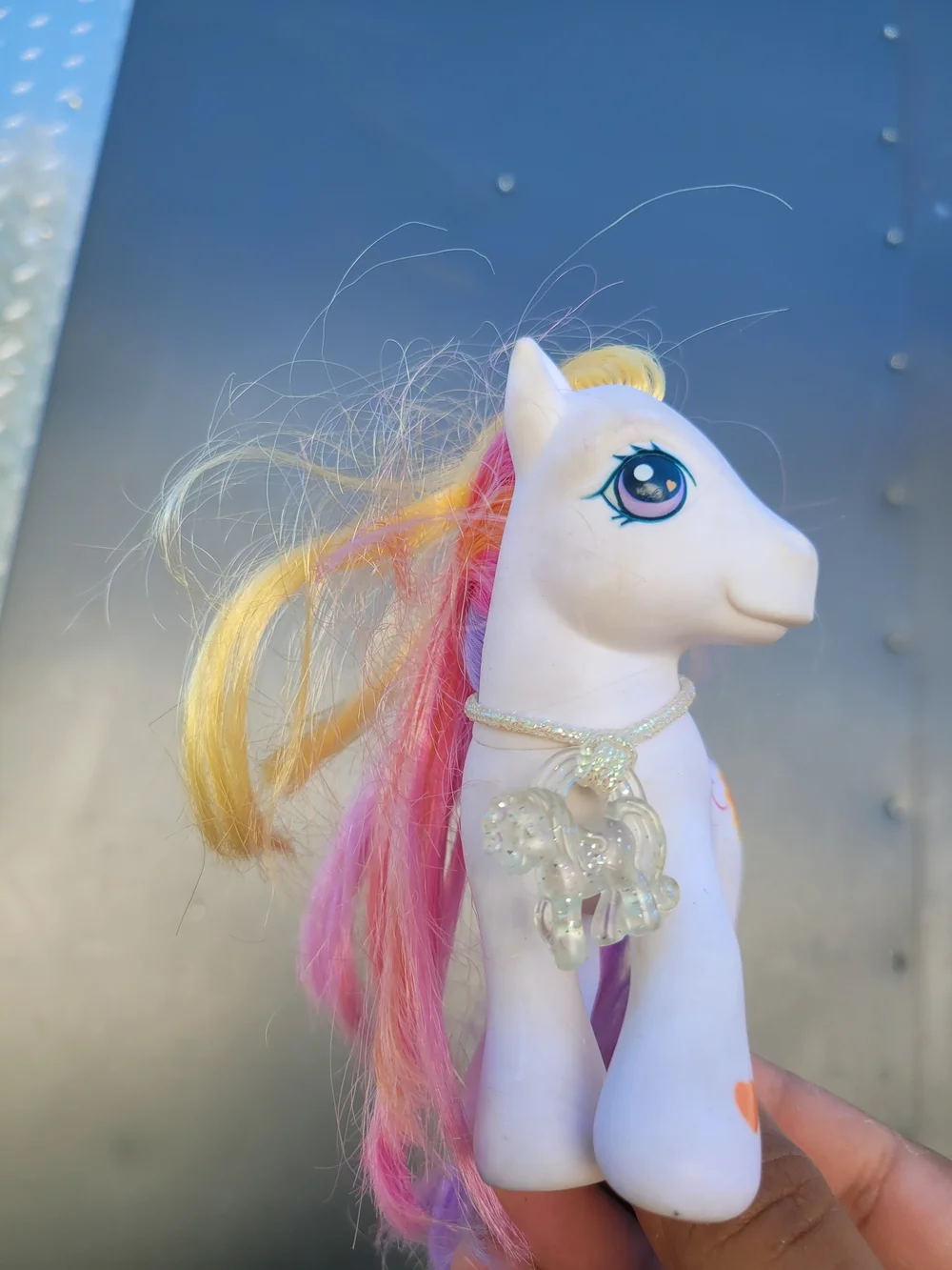 My Little Pony G3 Sunny Daze Pony Hasbro MLP 2002 Sun Cutie Mark Purple Yellow